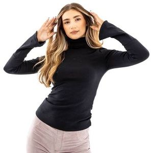 NWT Free People Sydney layering top in black, size small